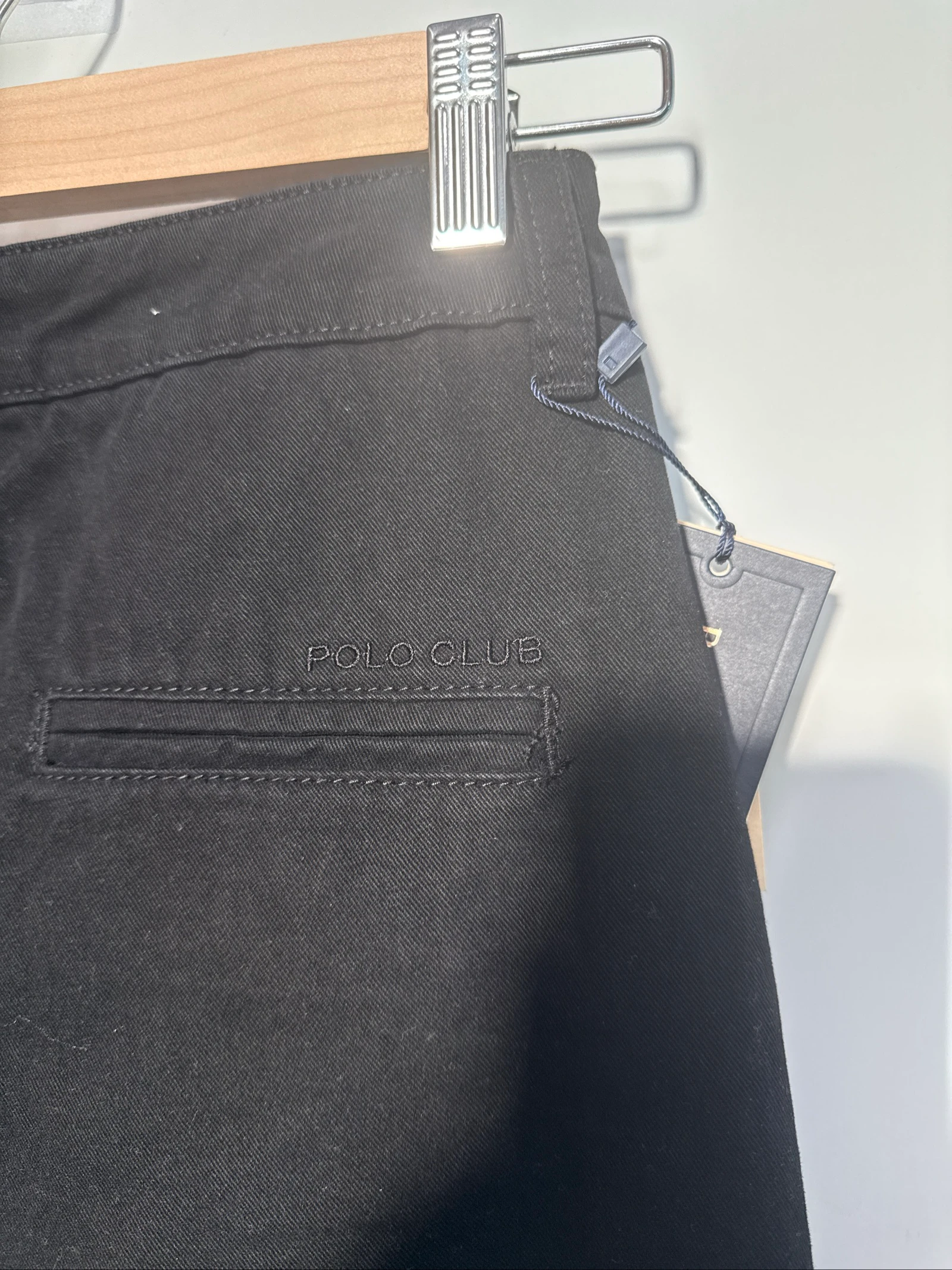 Calça homem chino Polo Club preta tamanho 36 nova com etiquetas – photo 6